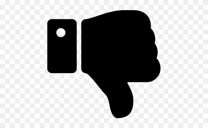 Bad Icon - Thumbs Down Vector Png #1602149