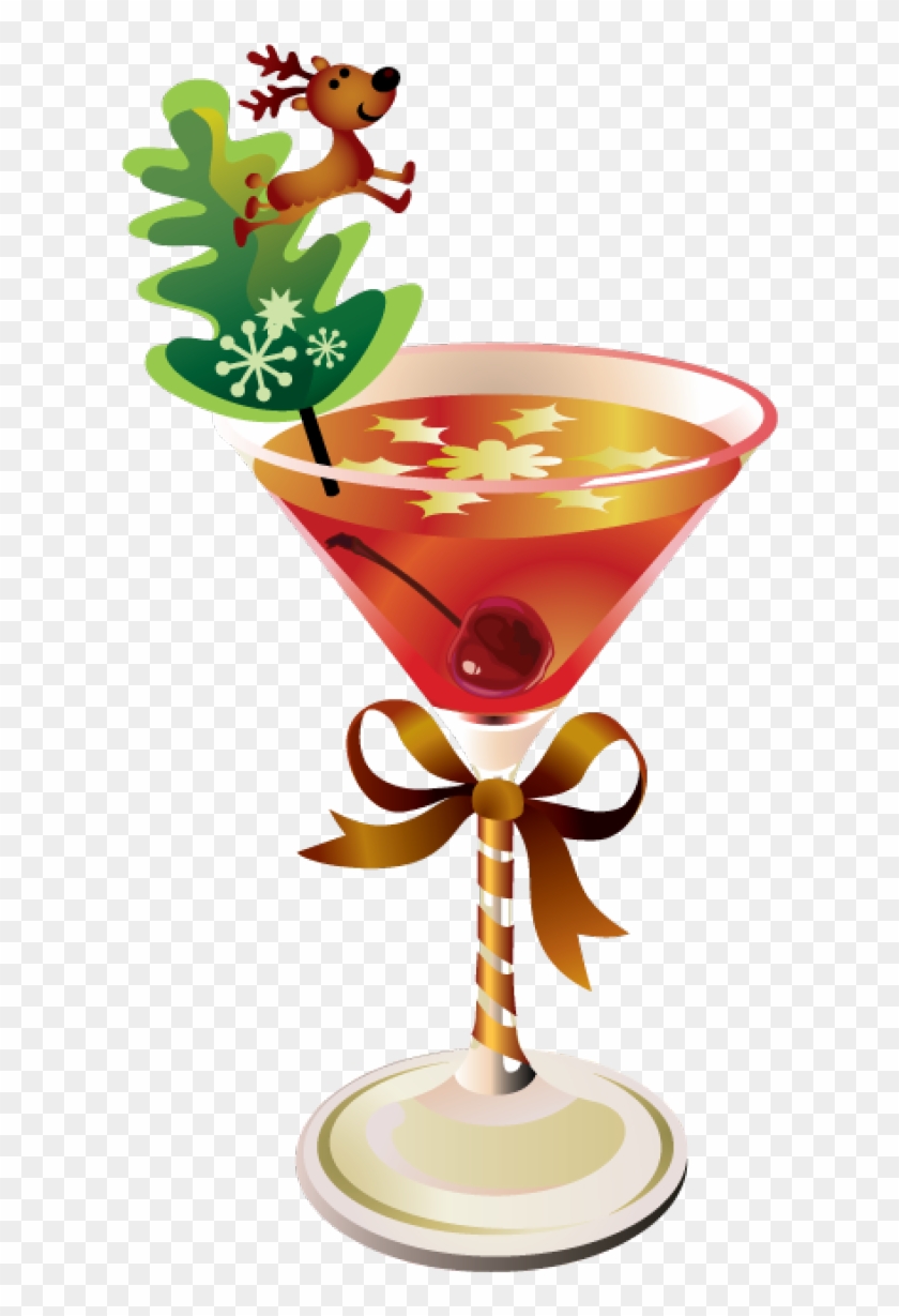 Clipart Of Drinks, Cocktail And 5 Candy - Martini Glass #1602234