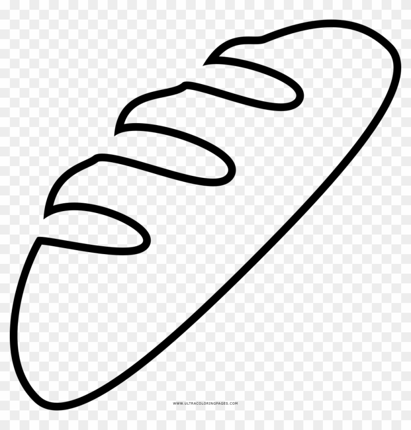 Baguette Coloring Page - Line Art #1602288