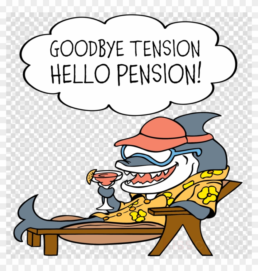 Goodbye Tension Hello Pension Retirement Postcards - Goodbye Tension Hello Pension Clipart #1602364