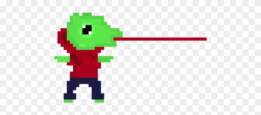 Chameleon Man - Pixel Art Chameleon #1602521