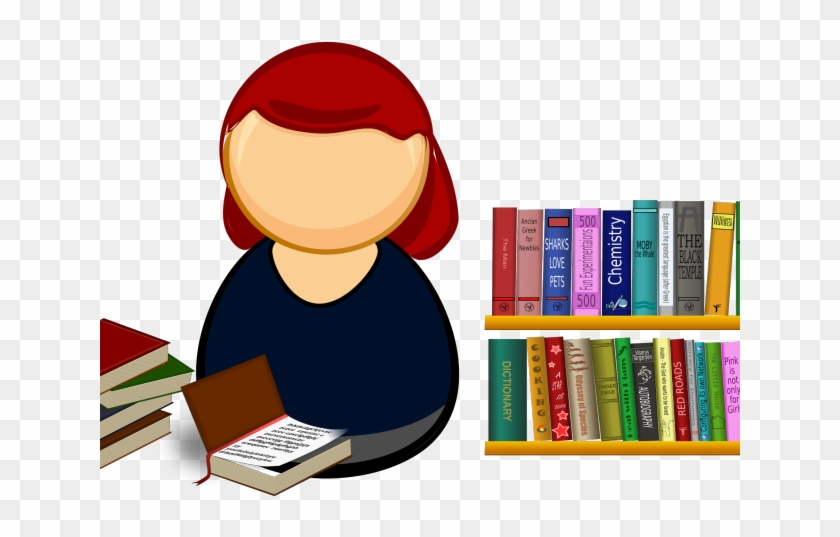 Library Clipart - Library Bookshelf Clip Art #1602586