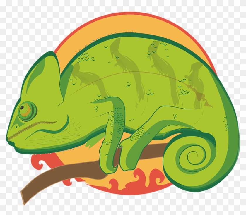 Svg Free Stock Chameleon Clipart Reptile - Illustration #1602594