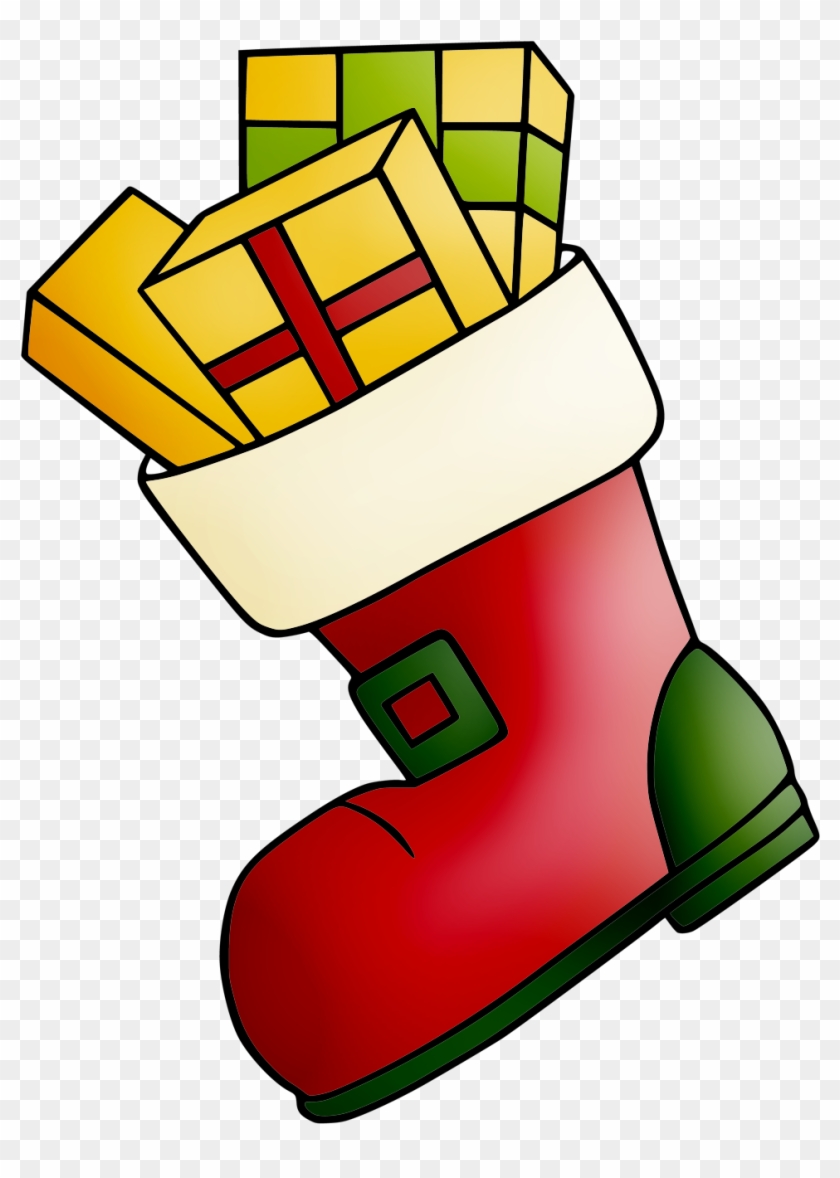 Christmas Boot With Gifts Clip Art - Christmas Boot With Gifts Clip Art #1602635