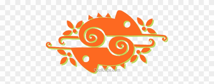 Chameleons Royalty Free Vector Clip Art Illustration - Chameleons Royalty Free Vector Clip Art Illustration #1602646