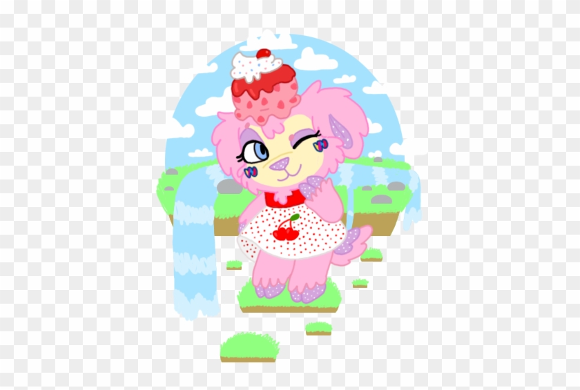 Random Doodle Of Fairy Floss In A Colored Line Style - Cartoon #1602687