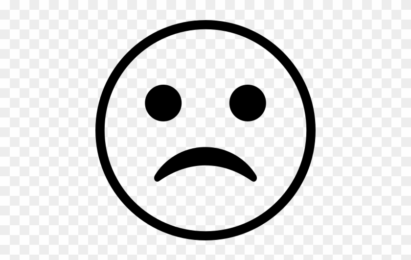 Black And White Frowny Face Clipart Sad Emoji Bw Free Transparent Png Clipart Images Download - black 3d sad face roblox