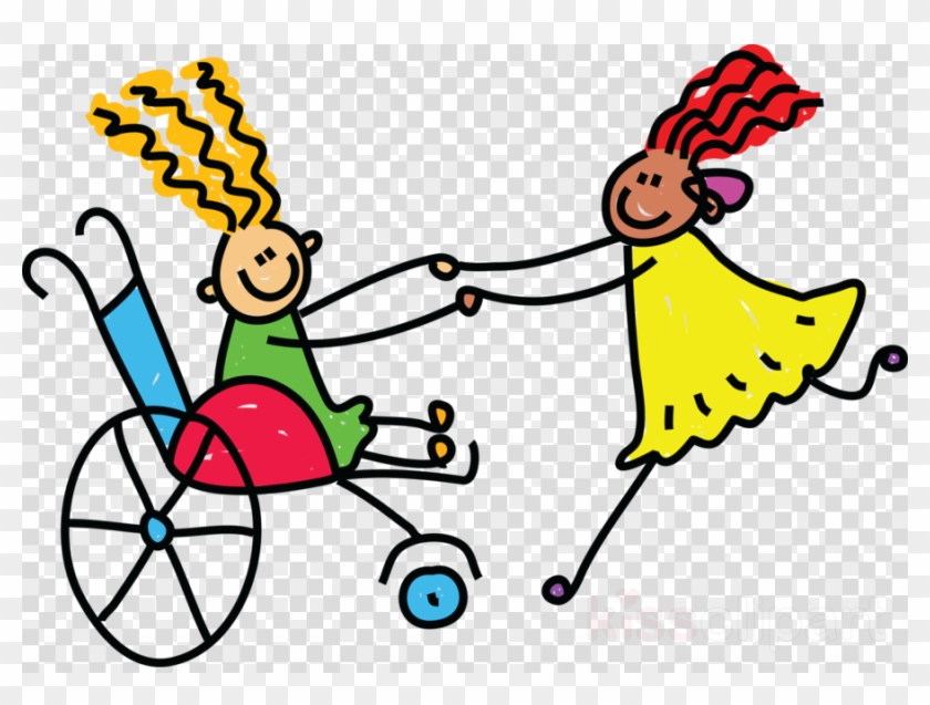 Dibujos De Niños Discapacitados Clipart An Afternoon - Disabled Children Clip Art #1602819