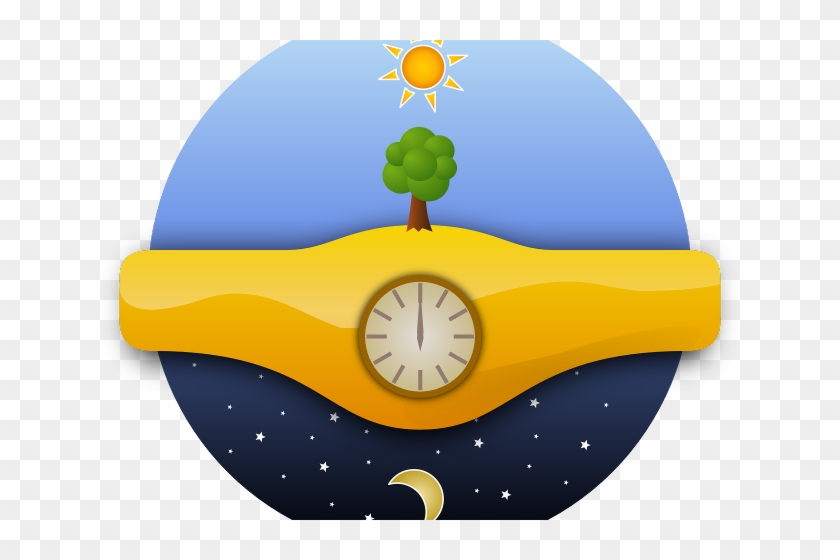 Watch Clipart Afternoon Clock - Day And Night Png #1602822