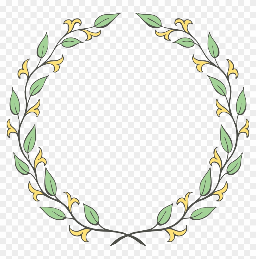 Flower Half Wreath Clip Art - Clip Art #1602926