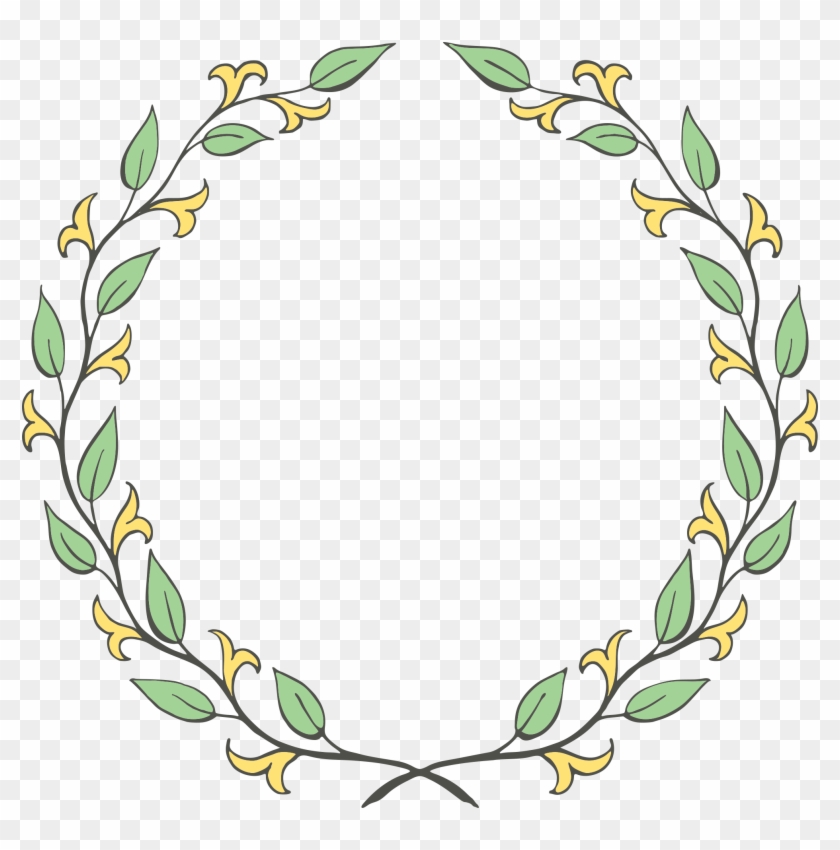 Flower Half Wreath Clip Art - Clip Art #1602926