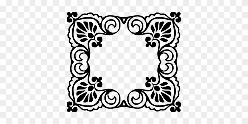 Borders And Frames Rubber Stamp Picture Frames Computer - Corner Design Clip Art #1602930