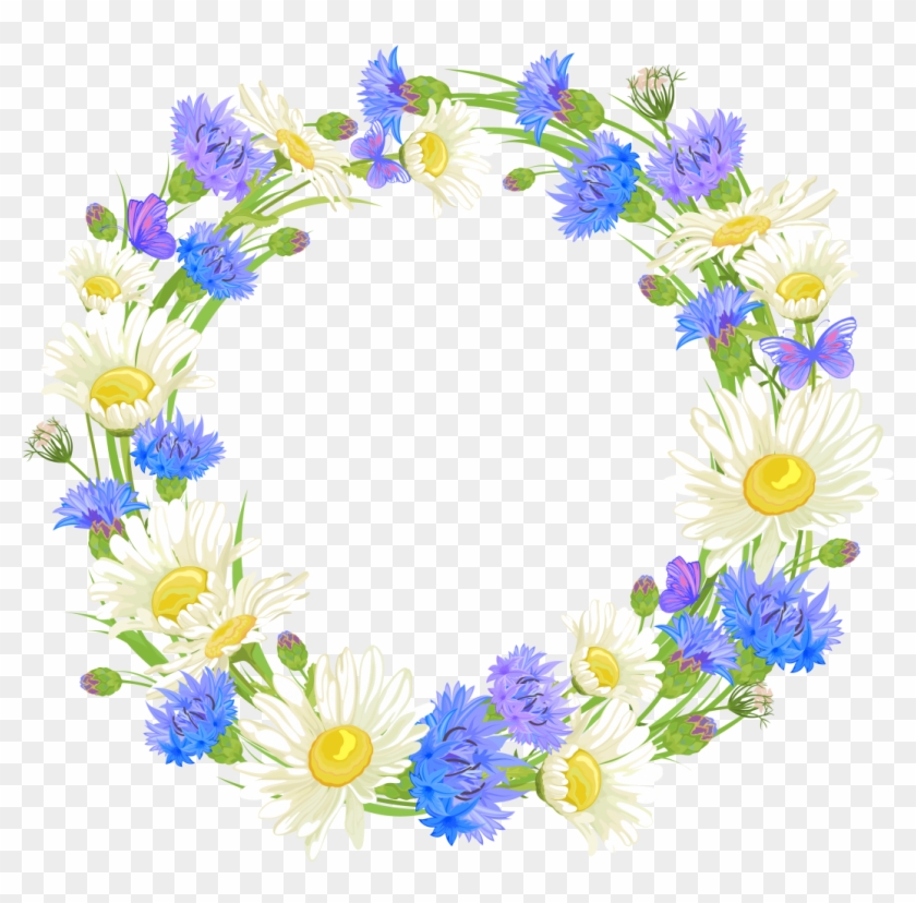 Wreath Flower Clipart Free Heart Black And White - Венки Из Цветов Клипарт #1602932
