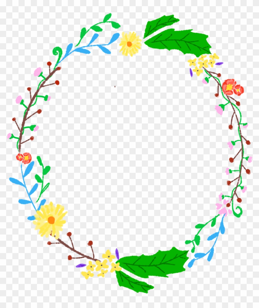 Wreath Corolla Floral - 무료 일러스트 Png #1602933