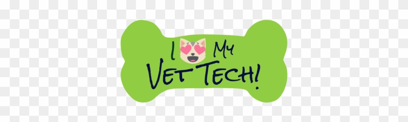 I Love My Vet Tech Dog Bone Car Magnet - I Love My Vet Tech Dog Bone Car Magnet #1603025