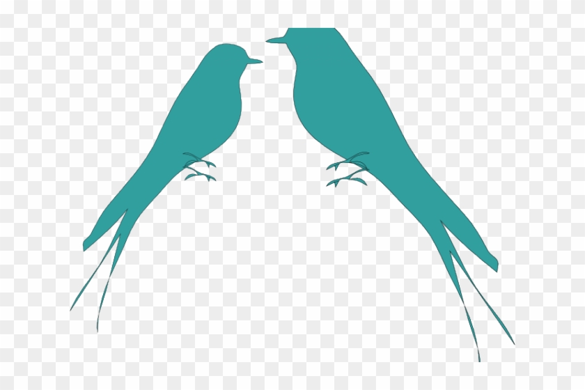 Love Birds Clipart Border - Bird Silhouette #1603090