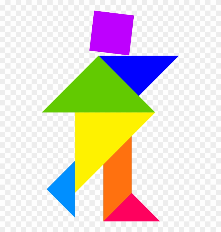 Tangram Clip Art - Tangram Of A Person #1603102