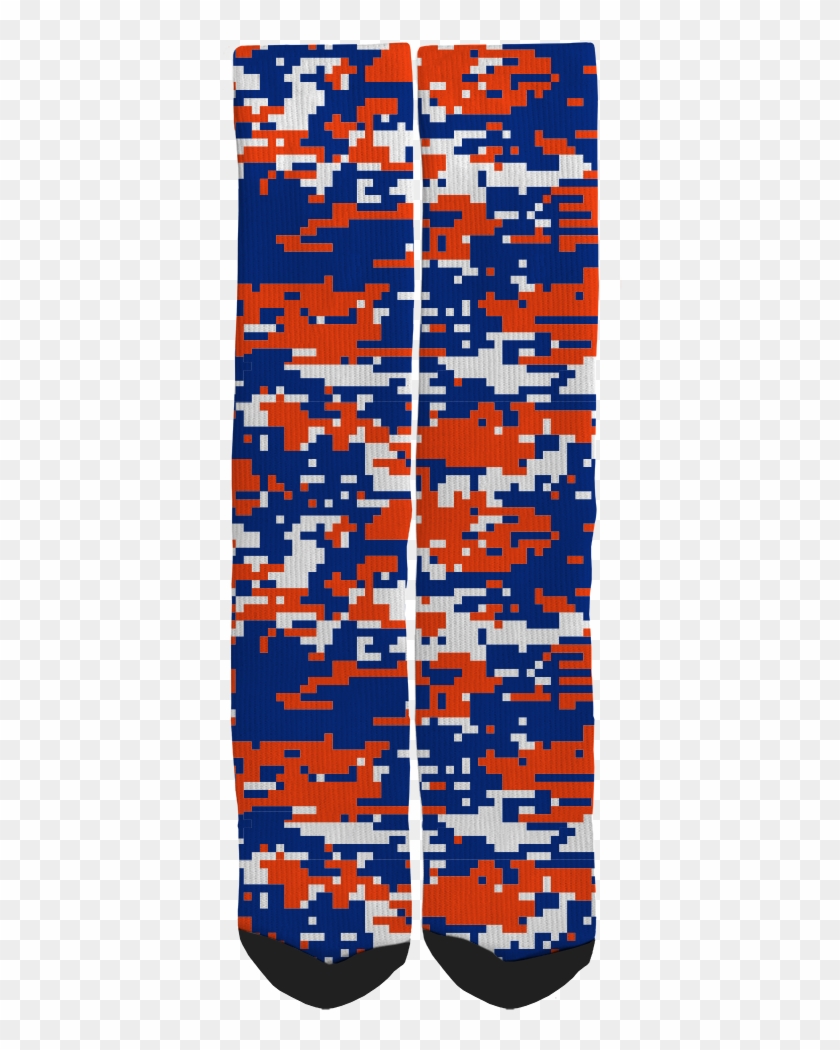 Red, White, & Blue Camouflage Crew Socks - Red, White, & Blue Camouflage Crew Socks #1603114