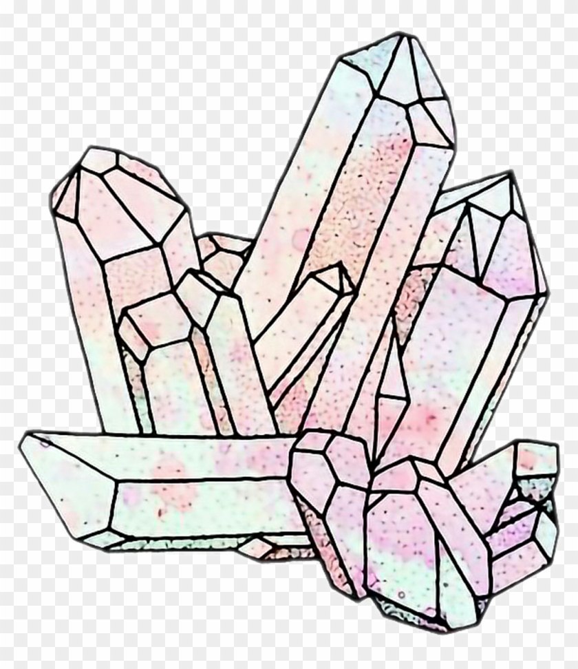 Crystal Quartz Clipart - Crystal Tumblr Sticker #1603232