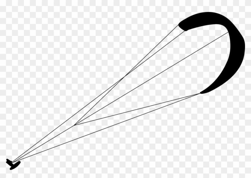 Line Art Free Kite Free Kitesurf Silhouette - Kitesurf Vector #1603233