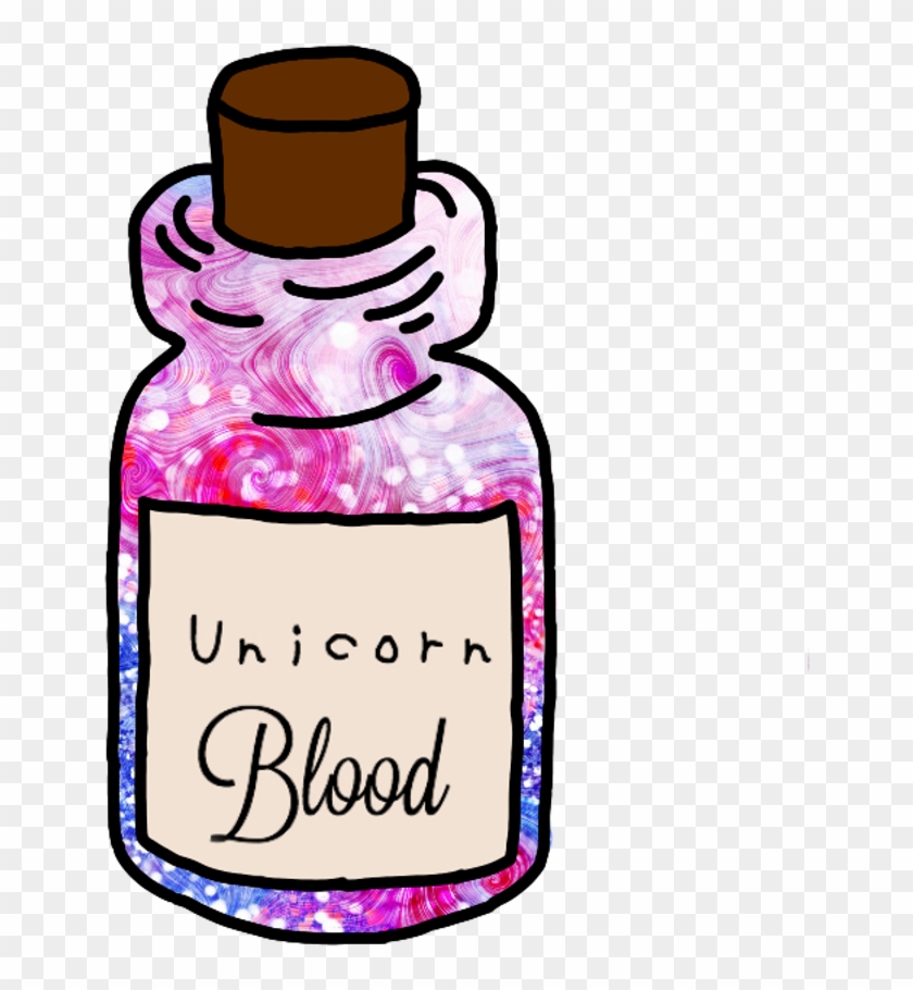 Dripping Blood Decor Transparent Png Clip Art Image - Sticker Tumblr Unicorn #1603242