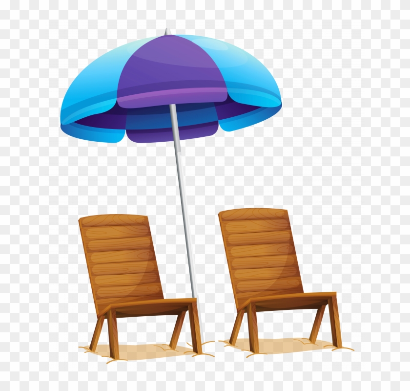 Beach Umbrella Chair - Beach Umbrella And Chair Png #1603276