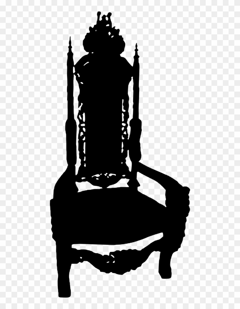 Chair,royal Chair,silhouette,king Chair,free Vector - Chair Silhouette #1603297