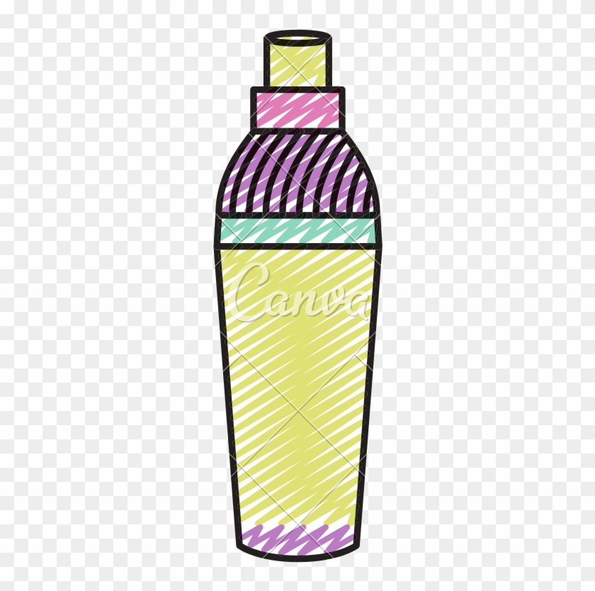 Doodle Highlighter Pen Object To Mark Text - Glass Bottle #1603470