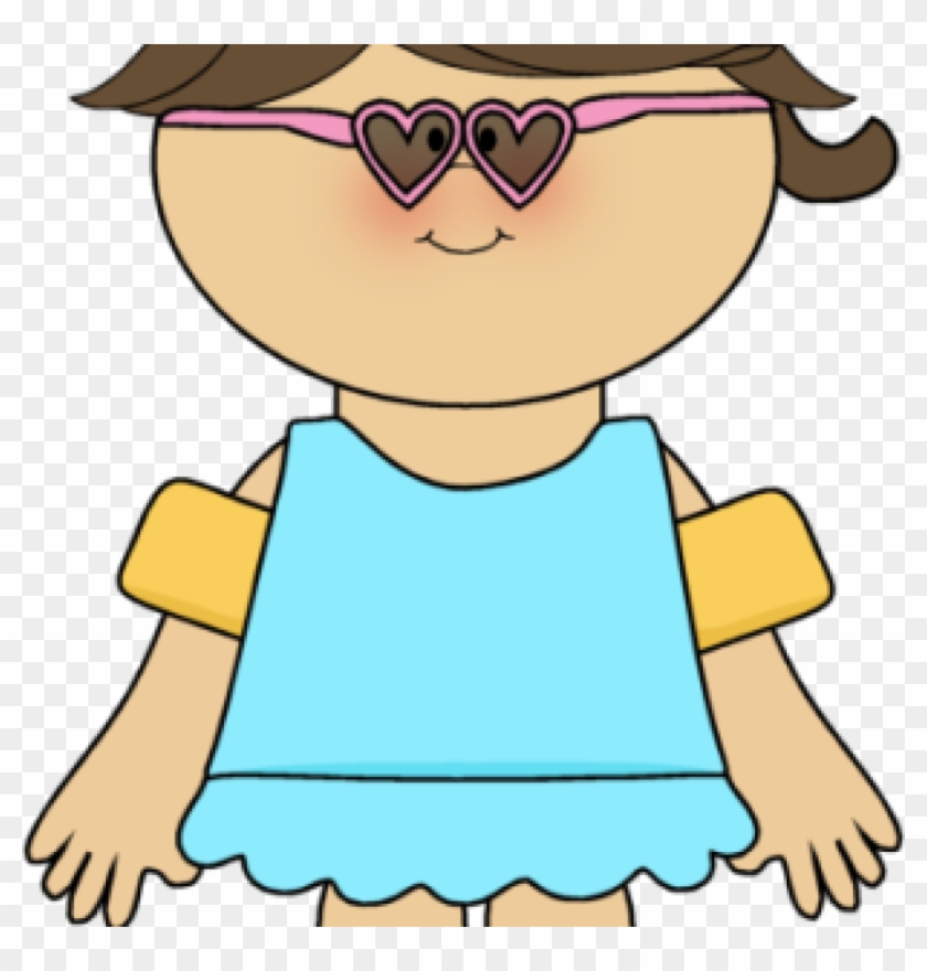 Kids Summer Clipart Girl Wearing Sunglasses Pinterest - Kids Summer Clip Art #1603505