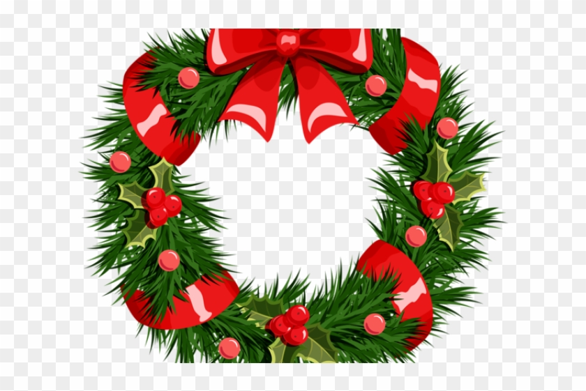 Christmas Clipart Window - Transparent Background Christmas Wreath Clip Art #1603605