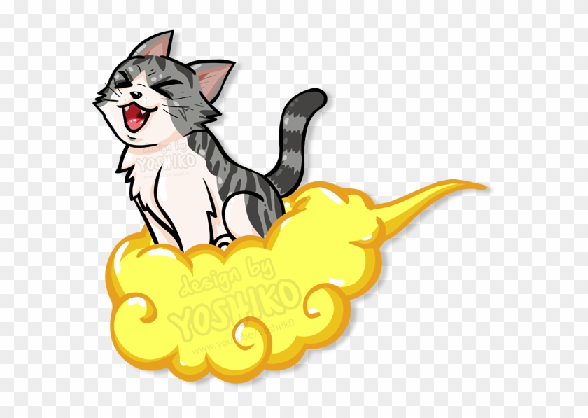 Cartoon Cat Flying On Jindujun By Yoshik0-animation - Cartoon Cat Flying #1603623