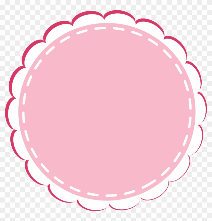 Cute Studios Lace Column Ocean Bakery Circular Clipart - Pink Round Border Png #1603796