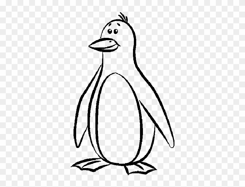 A Penguin Who Especially Enjoyed His Life Coloring - Colouring Picture Of Penguin #1603957
