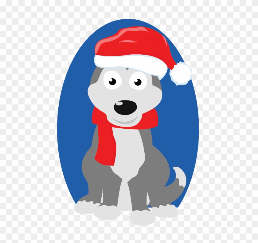 Christmas Siberian Husky - Clipart Puppys Christmas Png #1603959