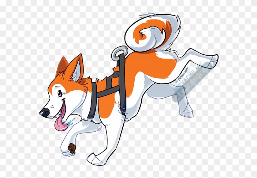 Husky Sticker - Orange - Sticker #1604025