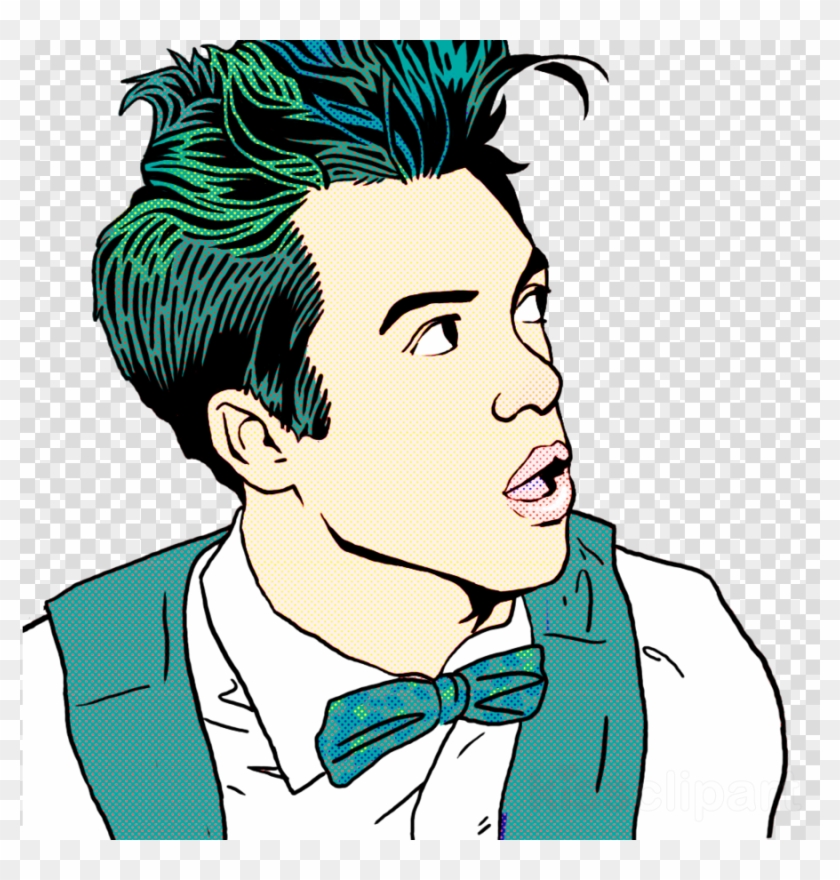 Brendon Urie Drawing Clipart Brendon Urie Panic At - Brendon Urie Panic At The Disco Drawings #1604051