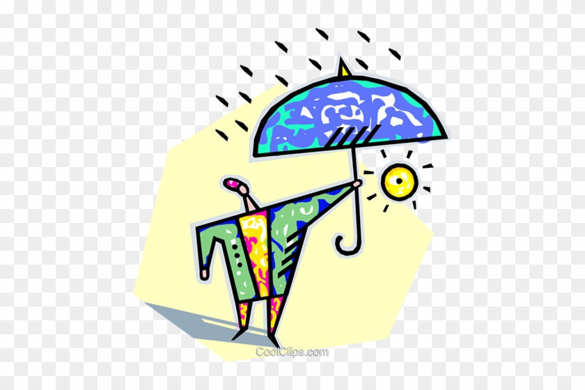 Human Form With An Umbrella Royalty Free Vector Clip - Maddenin Değişimi Ve Tanınması 5 #1604087