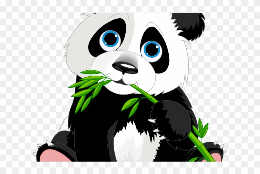 Marine Life Clipart Sea Habitat - Giant Panda Cute Cartoon #1604163