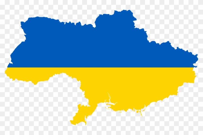 Lugansk, Ukraine - Ukraine Flag Map #1604263