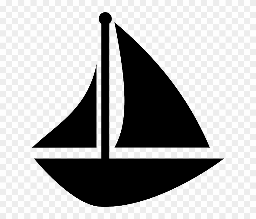 Water Boat, Sail, Sailboat, Schooner, Sea, Ship, Ocean, - Black And White Ship Clipart #247259
