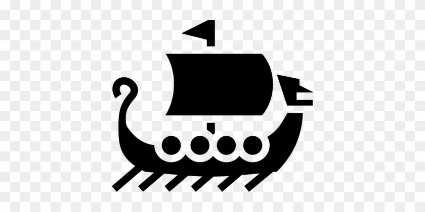 Boat Icon Sailing Ship Simple Symbols Viki - Stories Of Norse Gods And Heroes #247278