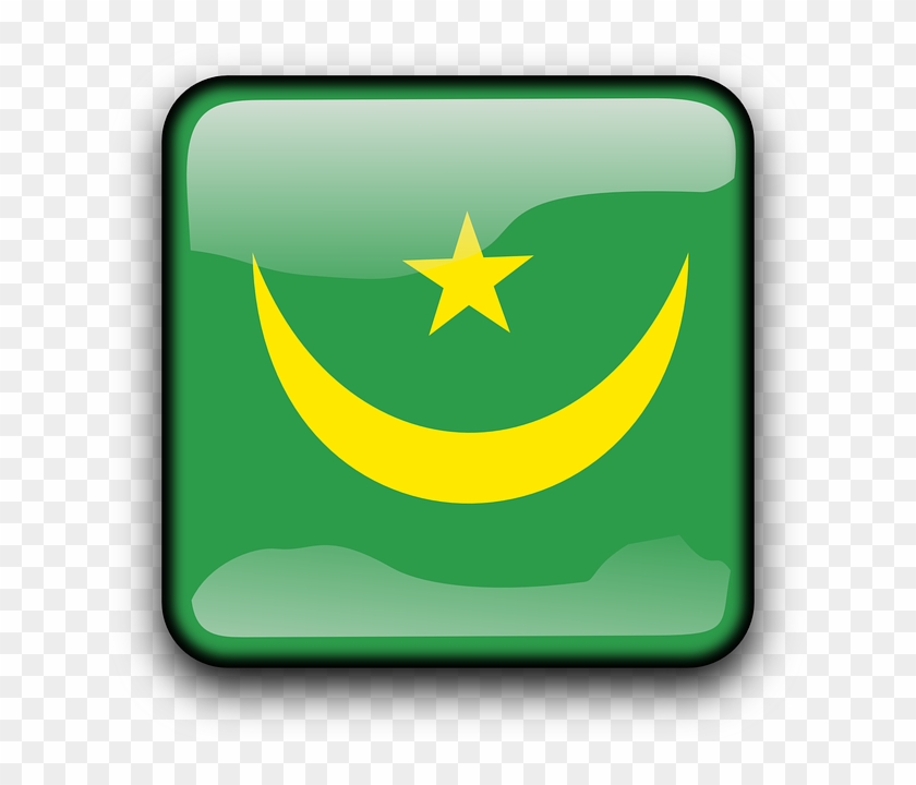 Button Mauritania, Flag, Country, Nationality, Square, - Flag Of Brazil #247338