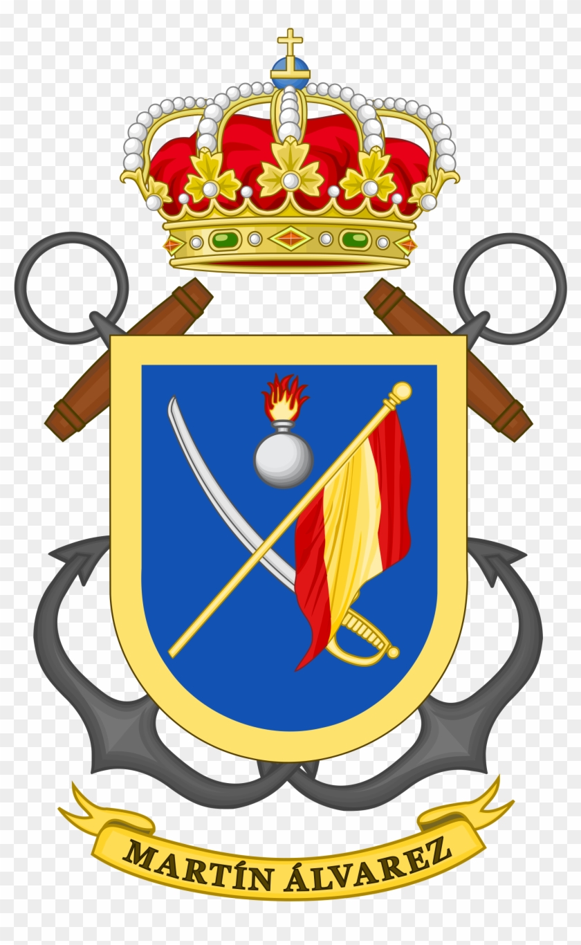 Coat Of Arms Of The Spanish Marine Corps Martín Álvarez - Alcorcón (spanien) Wappen Postkarte #247429