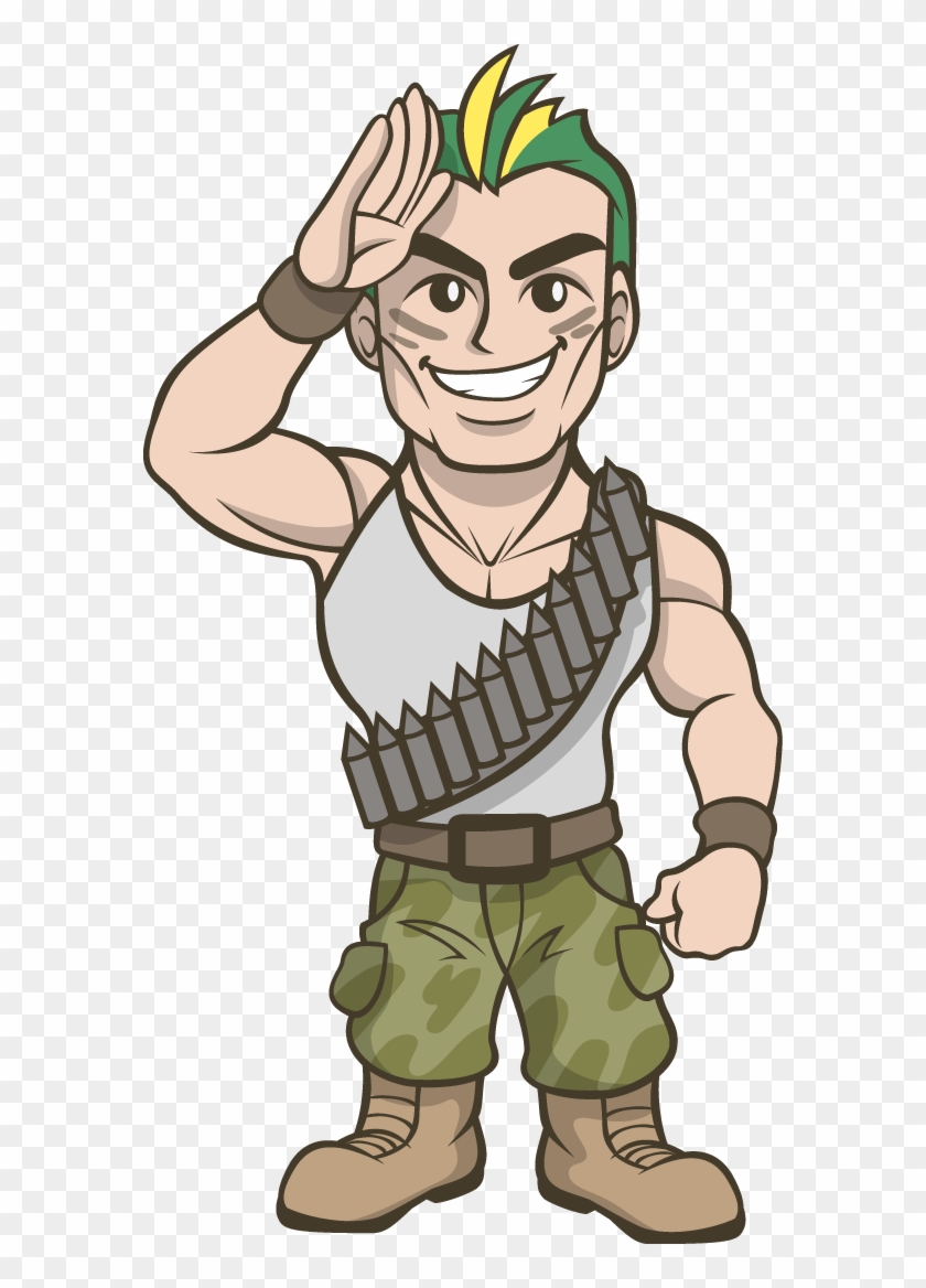 Free - Muscle Cartoon Salute #247518