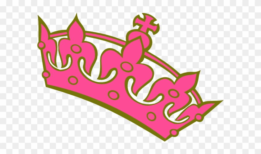 Pink Army Tilted Tiara Clip Art - Gold Tiara Clip Art #247520