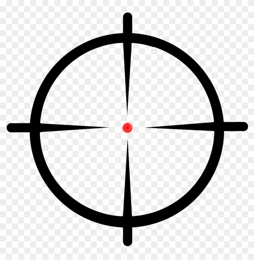 Gun Clipart Crosshairs Clip - Crosshair Png #247570