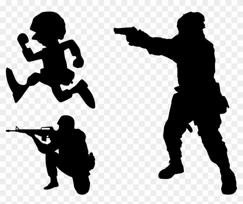 Soldier Silhouette Military Shooting Target - Alliance Strac (strike Team Ready Around The Clock) #247595