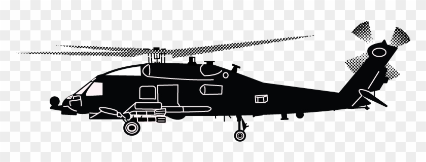 Helicopter Silhouette Png Clipart - Mh 60r Clipart #247637