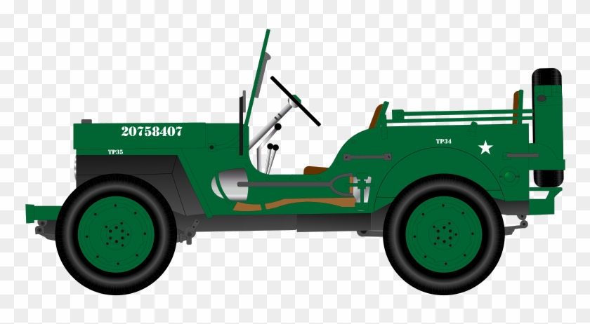 Military Aircraft Clipart - Jeep Illustration Free Png #247663