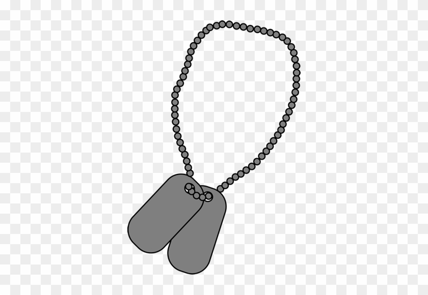 Military Dog Tags Clip Art Image Blank Military Dog - Military #247782
